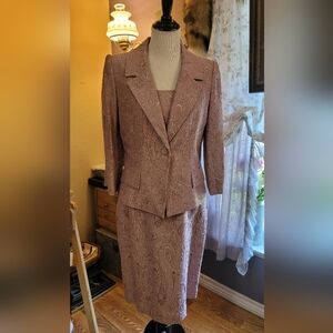 Donna Morgan Lavender Paisley Dress and Jacket Set